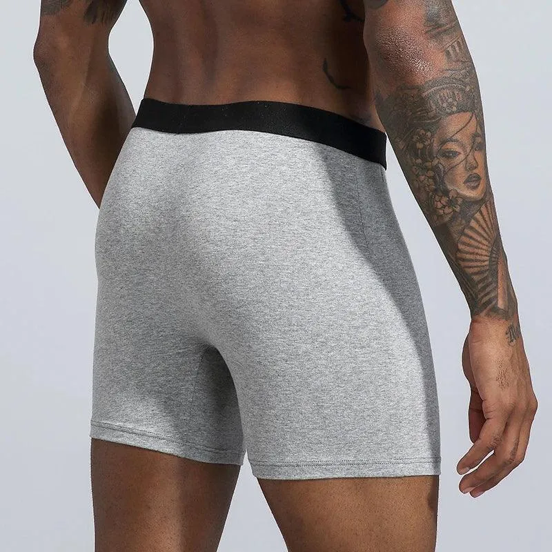 10pcs Mid-Long Boxer Shorts Men Underwear Cotton Male Underpants for Men Sexy Homme Boxershorts Box Panties Slip Hot