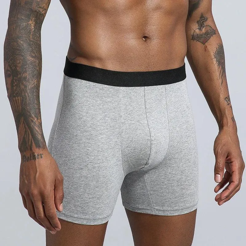 10pcs Mid-Long Boxer Shorts Men Underwear Cotton Male Underpants for Men Sexy Homme Boxershorts Box Panties Slip Hot