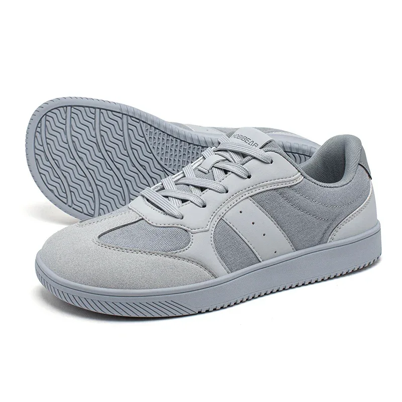 HOBIBEAR Unisex Barefoot Sneakers Wide Toe Minimalist Zero Drop Non Slip Shoes Lace Up Mesh Casual Sneaker