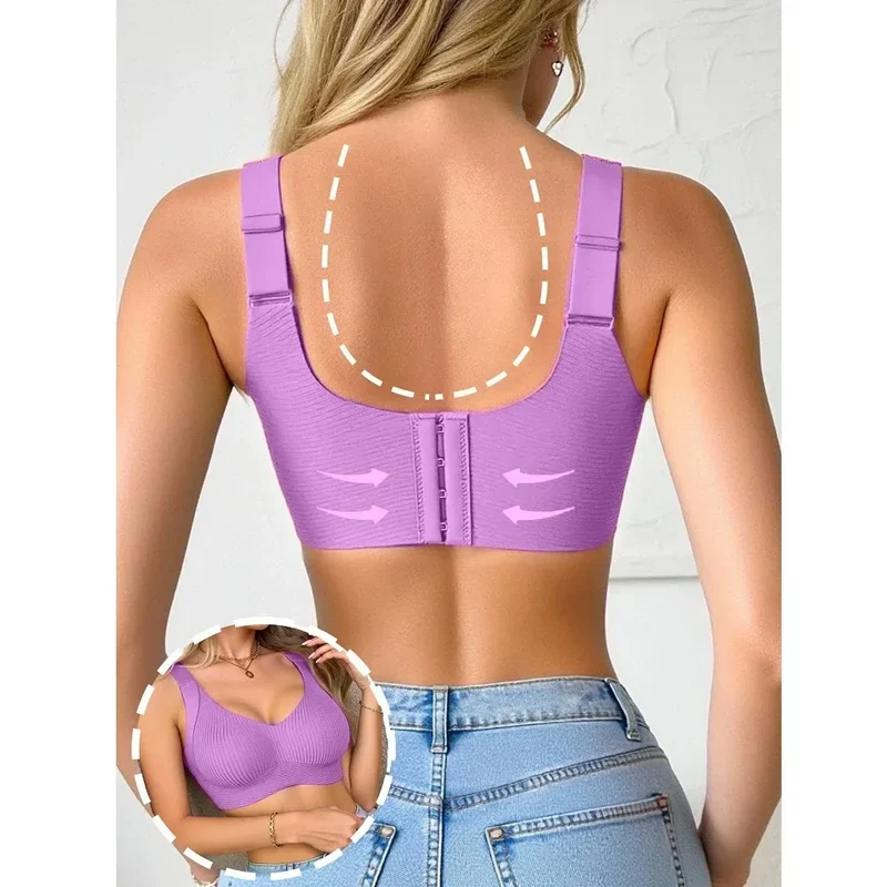 Bras for Women Full Cup Seamless Push up Female Underwear Adjustable Stretch Shoulder Straps Skin Friendly Bralette