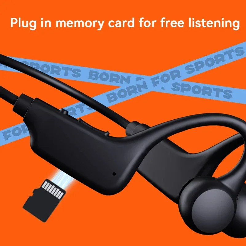 Bone Conduction Headphones IPX8 Waterproof MP3 32GB Bluetooth5.4 Wireless Headphones With Mic Swimming Sports Fitness