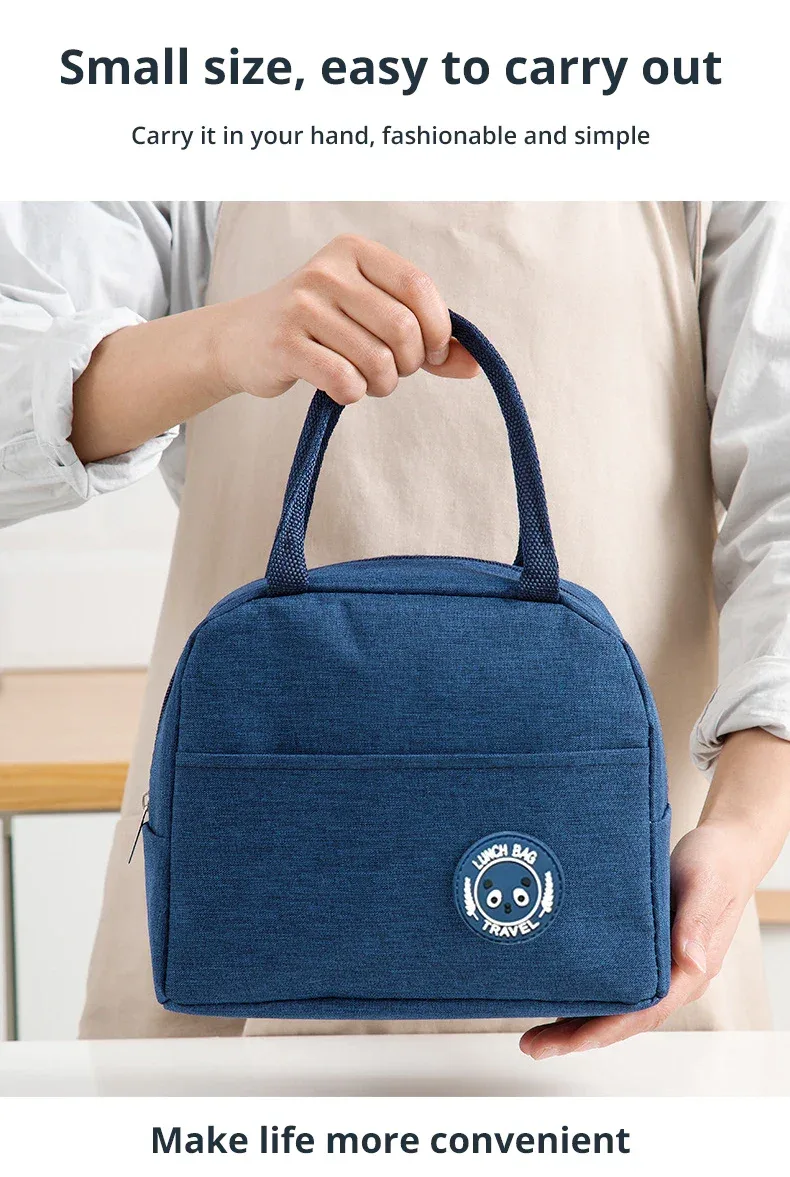 Insulated Lunch Bag Insulation Bento Pack Aluminum Foil Rice Bag Meal Pack Ice Pack Student Bento Lunch Handbag Insulation
