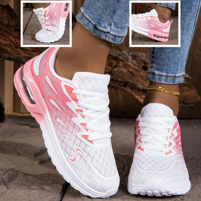 YRZL Women Sneakers Shoes Breathable Lightweight Running Shoes Non Slip Wear Resistant Comfortable Women's Walking Shoes