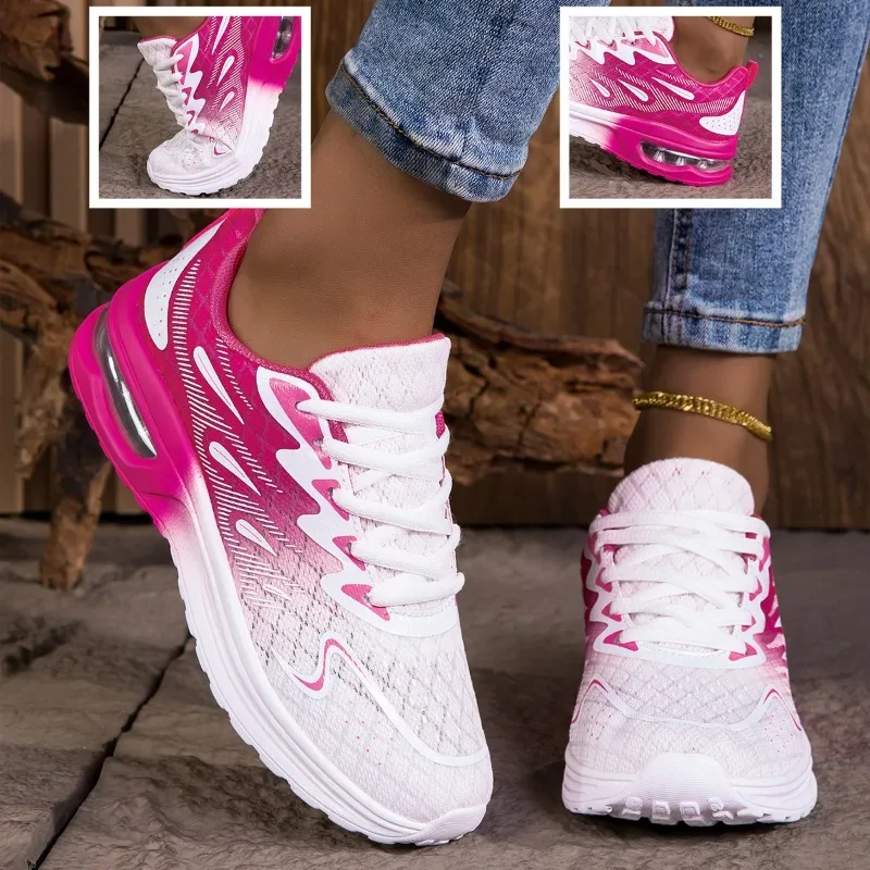 YRZL Women Sneakers Shoes Breathable Lightweight Running Shoes Non Slip Wear Resistant Comfortable Women's Walking Shoes