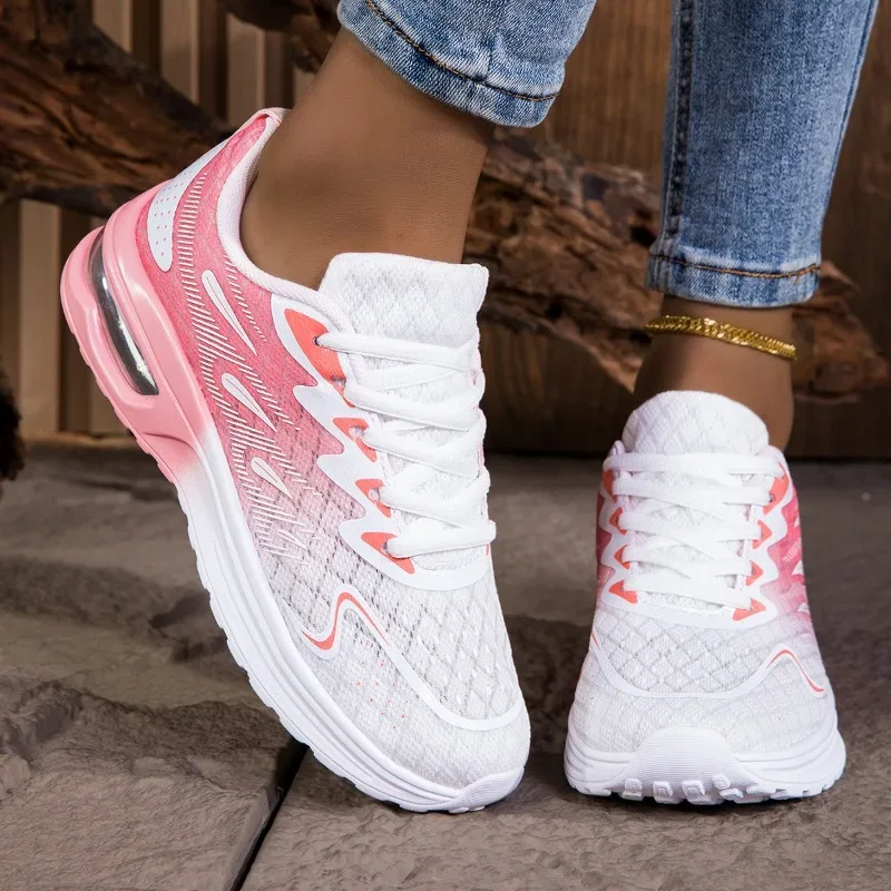 YRZL Women Sneakers Shoes Breathable Lightweight Running Shoes Non Slip Wear Resistant Comfortable Women's Walking Shoes