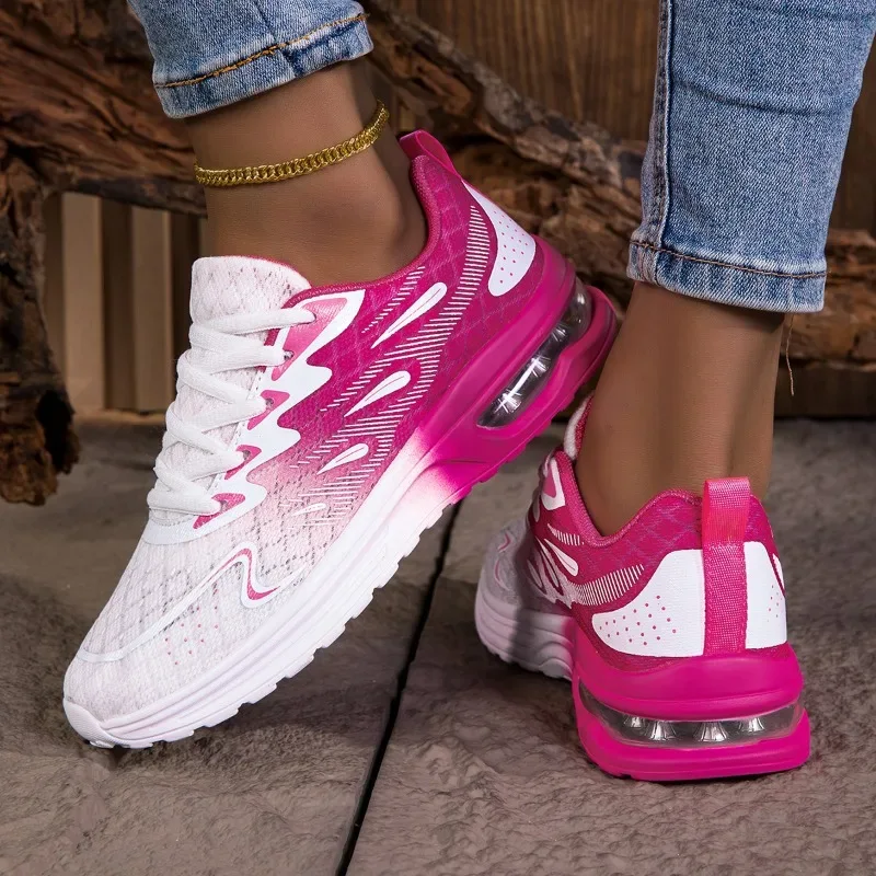 YRZL Women Sneakers Shoes Breathable Lightweight Running Shoes Non Slip Wear Resistant Comfortable Women's Walking Shoes