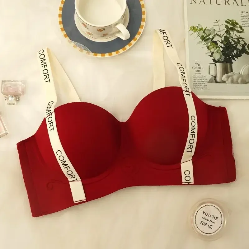 Push Up Bra for Small Breasts Seamless Lift Adjustable Bralette Anti Sag Ringless Design Back Beauty Enhancer 24H Comfort