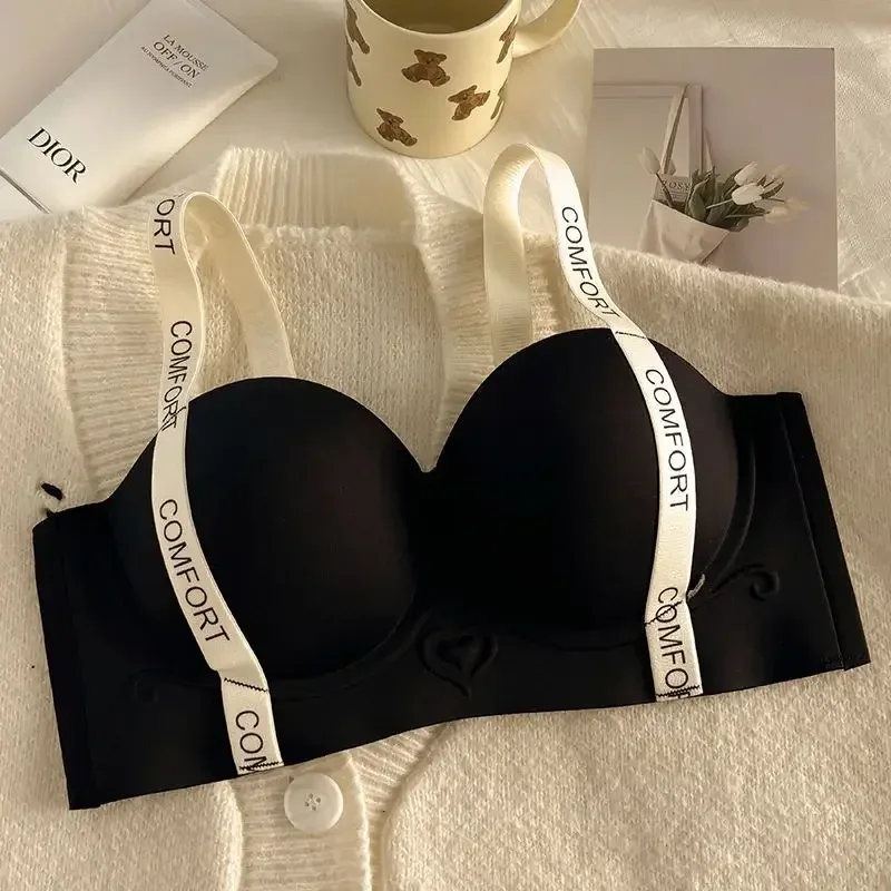 Push Up Bra for Small Breasts Seamless Lift Adjustable Bralette Anti Sag Ringless Design Back Beauty Enhancer 24H Comfort