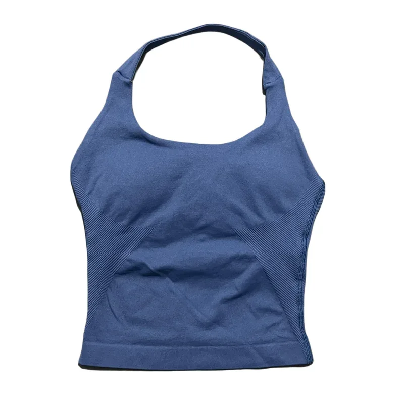 HISTELLO Halter Top Gym Vest Woman Backless Tank Tops Push Up Sport Bras Running Vest Workout Tops Activewear Yoga Clothing