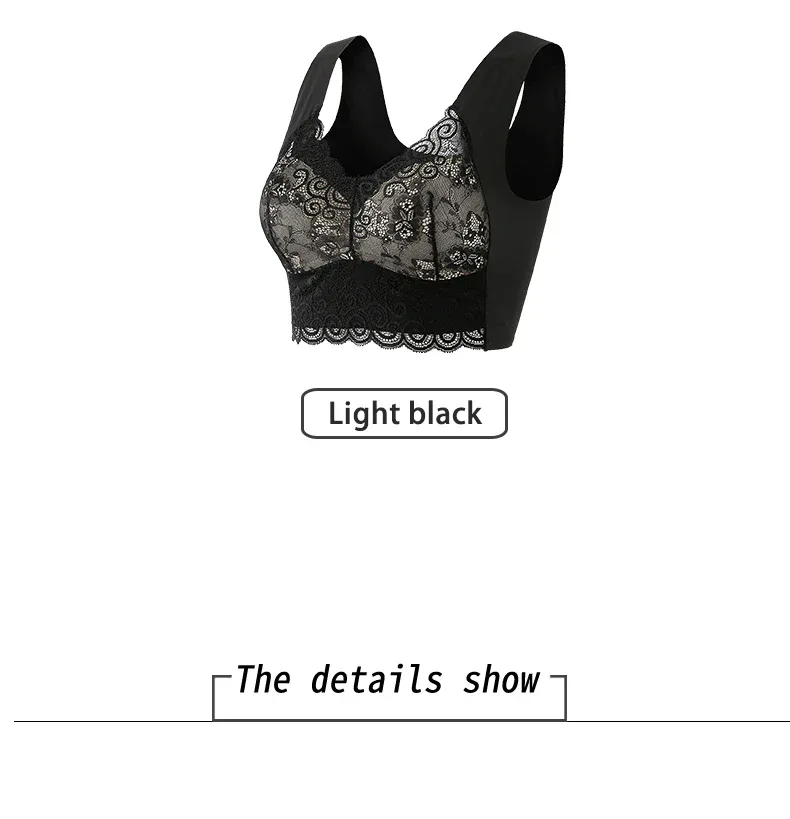 Bras For Women Underwear Plus Size Bra M-5XL Wire Free Brassiere Summer Wireless Bralette Push Up Sexy Lace Bra With Padding