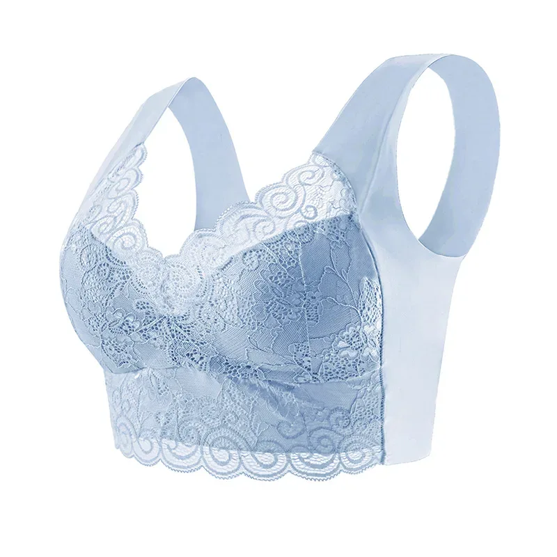 Bras For Women Underwear Plus Size Bra M-5XL Wire Free Brassiere Summer Wireless Bralette Push Up Sexy Lace Bra With Padding