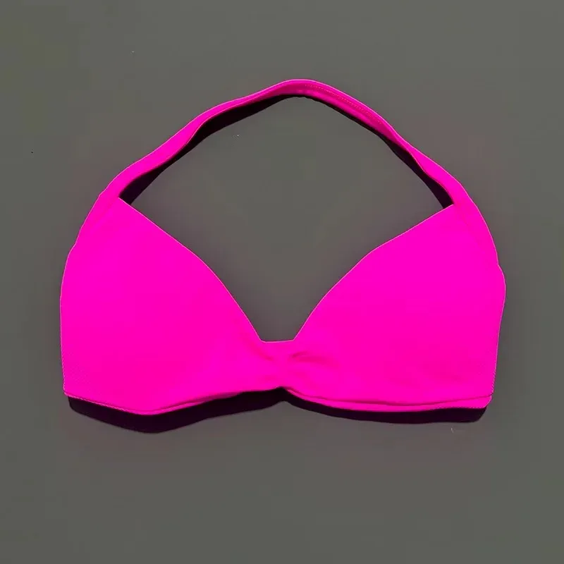 HISTELLO Strappy Bra Gym Top Women High Support Thin Strap Halter Sports Seamless Bras Scrunch Push-up Workout Yoga Tank Tops