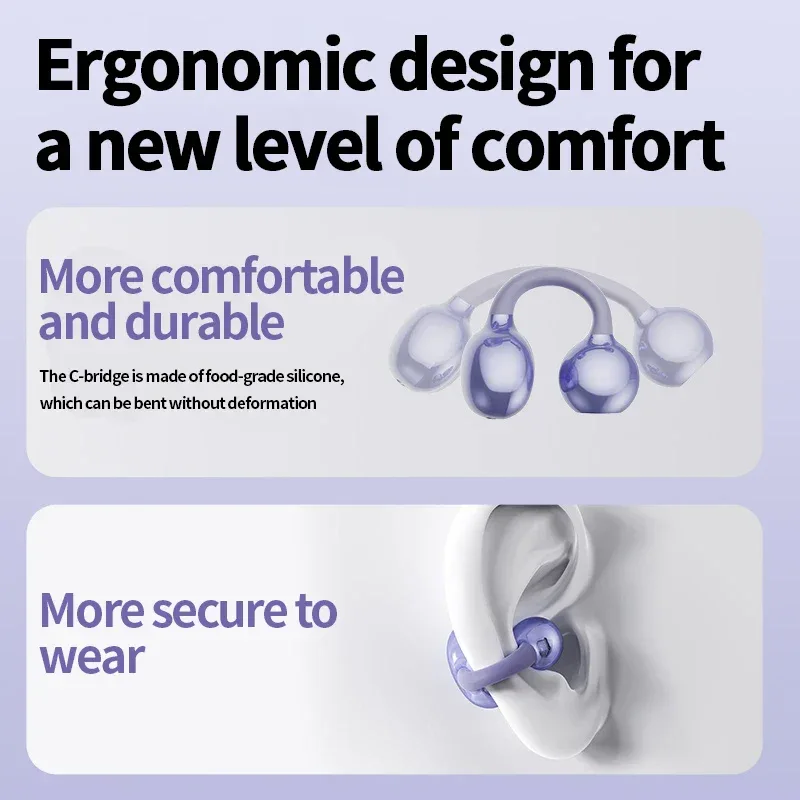 New Sport Earclip Wireless Headphone Bluetooth Earphone audífonos bluetooth inalámbrico Gaming LED Display for xiaomi huawei