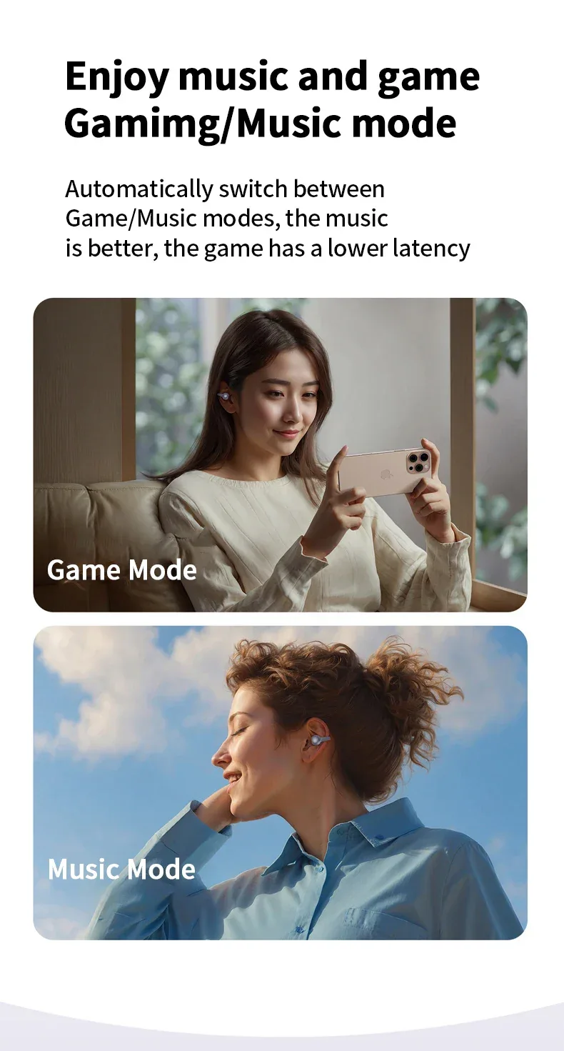 New Sport Earclip Wireless Headphone Bluetooth Earphone audífonos bluetooth inalámbrico Gaming LED Display for xiaomi huawei