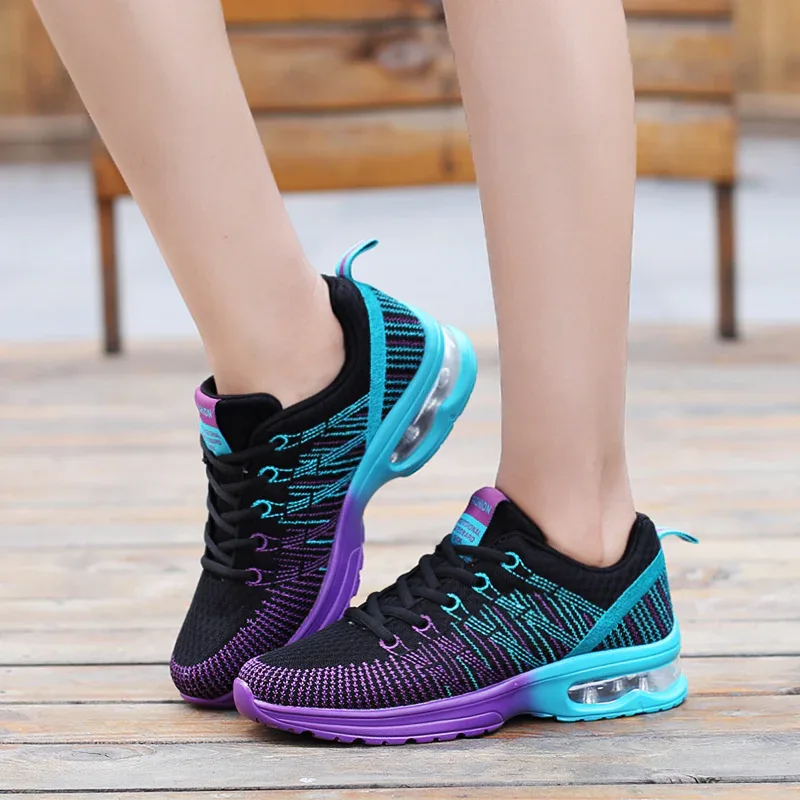 Women Sports Shoes Outdoor High Quality Running Shoes Breathable Athletics Casual Sneaker Ladies Non-slip Sport Walking Shoes