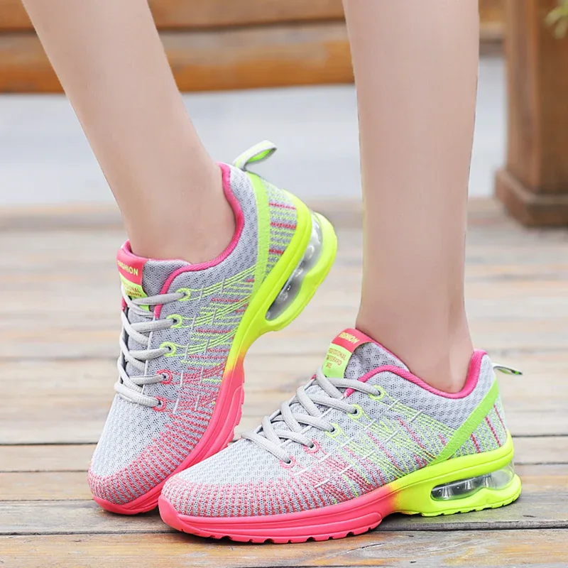Women Sports Shoes Outdoor High Quality Running Shoes Breathable Athletics Casual Sneaker Ladies Non-slip Sport Walking Shoes