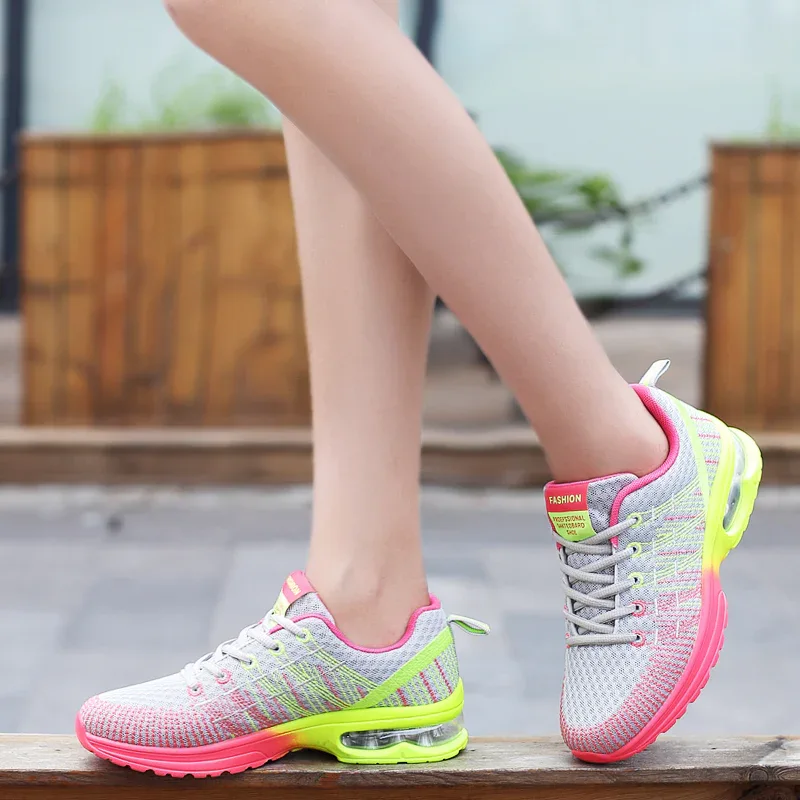 Women Sports Shoes Outdoor High Quality Running Shoes Breathable Athletics Casual Sneaker Ladies Non-slip Sport Walking Shoes