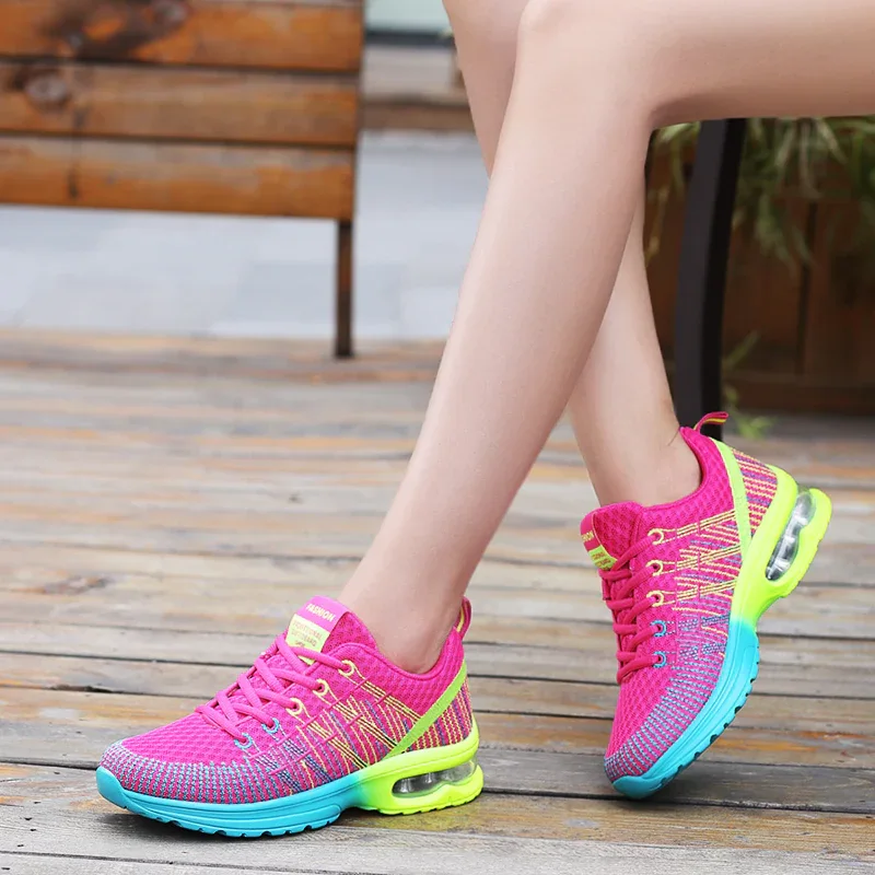 Women Sports Shoes Outdoor High Quality Running Shoes Breathable Athletics Casual Sneaker Ladies Non-slip Sport Walking Shoes