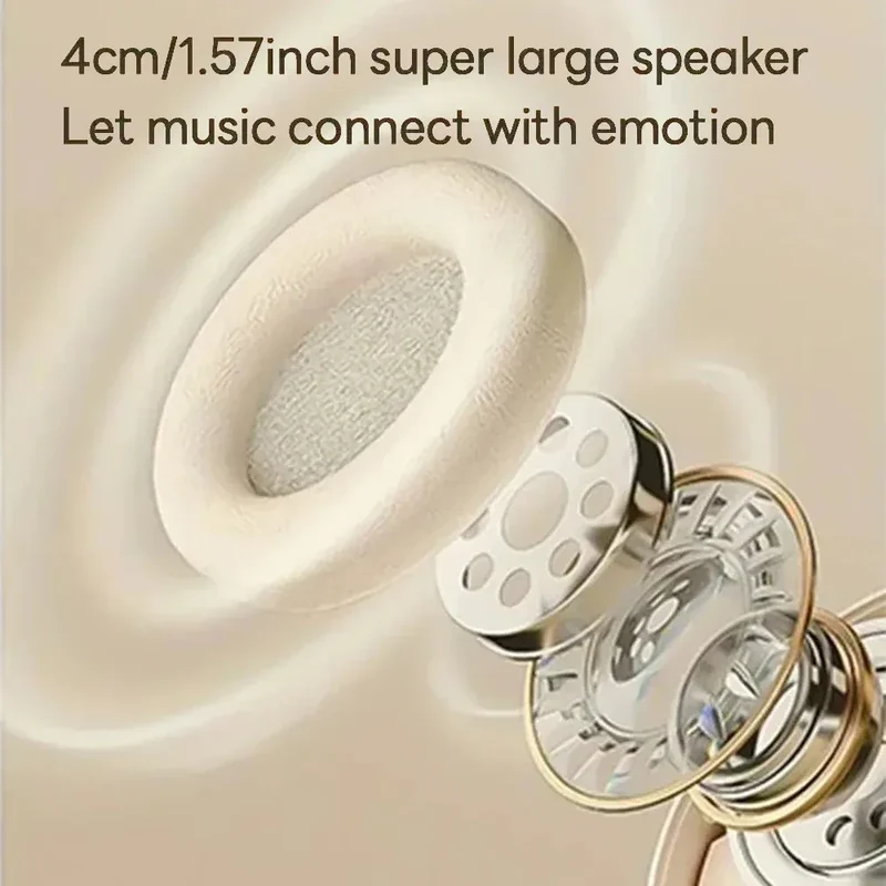Bluetooth 5.3 Headsets Gaming Headphones Dual Mode Wireless Earphones Foldable Noise Reduction Music Headsets For iPhone Xiaomi