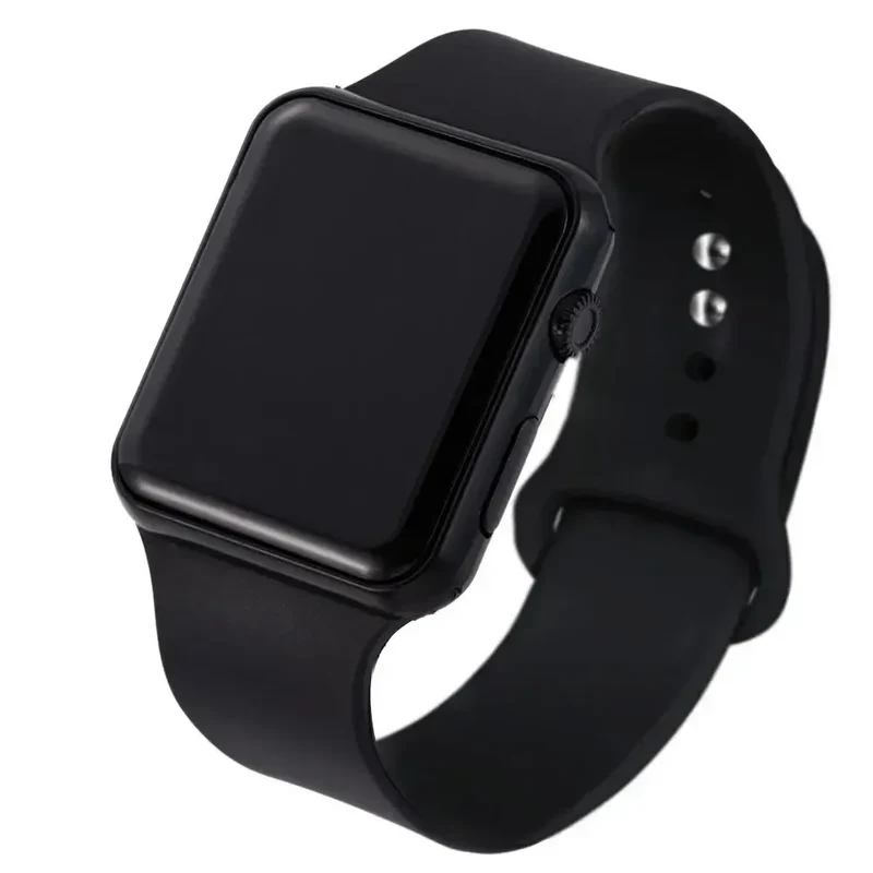 Fashion Digital Watches For Men Women Simple Square Sports LED Wristwatches Silicone Strap Casual Electronic Clock Reloj Hombre