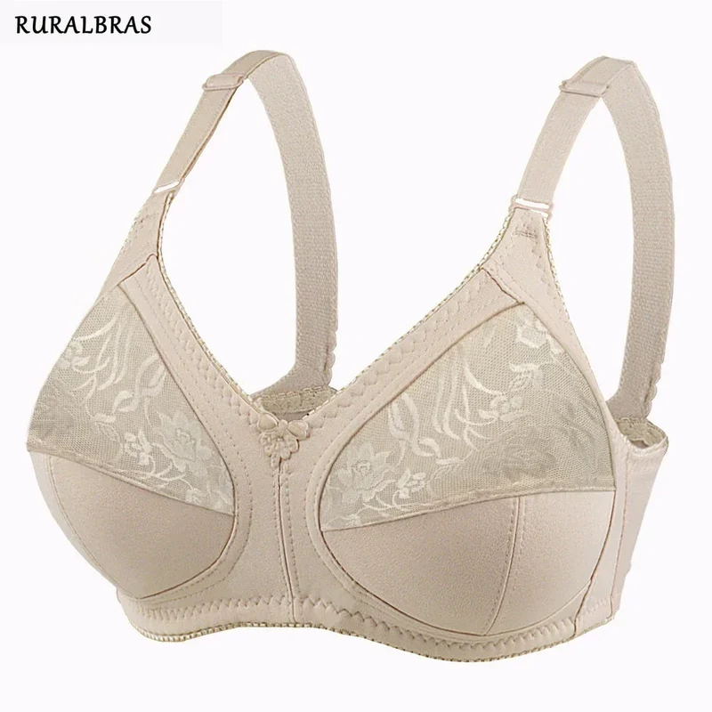 Ruralbras Sexy Women's Bras Wireless Full Coverage D/E/F for Plus Size Non Padded Comfort Soft Bra Minimizer Top Female Lingerie