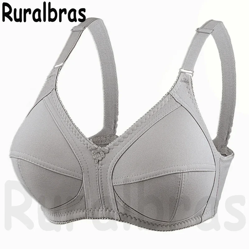 Ruralbras Sexy Women's Bras Wireless Full Coverage D/E/F for Plus Size Non Padded Comfort Soft Bra Minimizer Top Female Lingerie