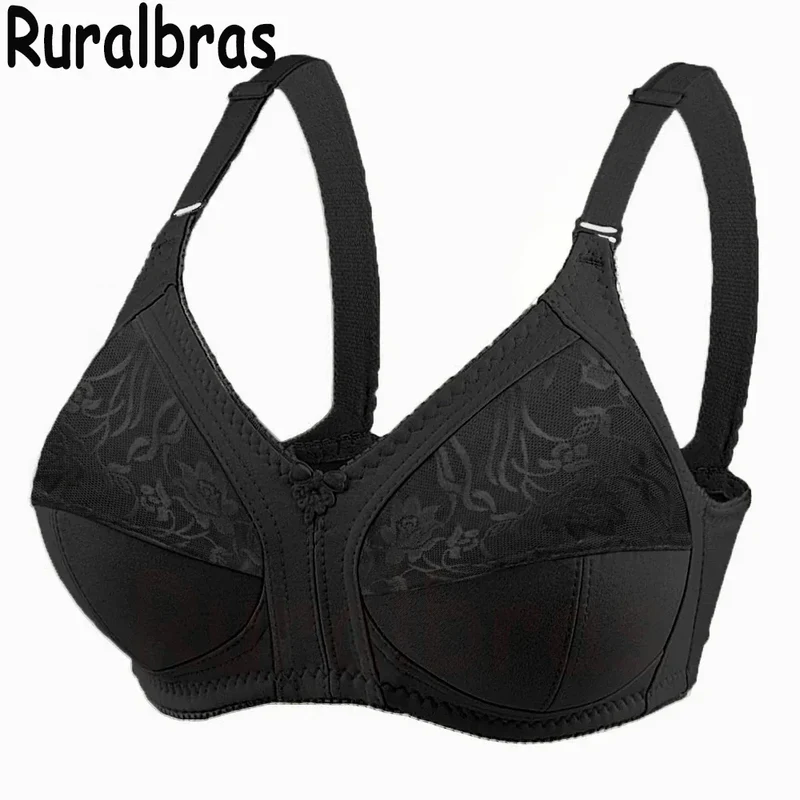 Ruralbras Sexy Women's Bras Wireless Full Coverage D/E/F for Plus Size Non Padded Comfort Soft Bra Minimizer Top Female Lingerie