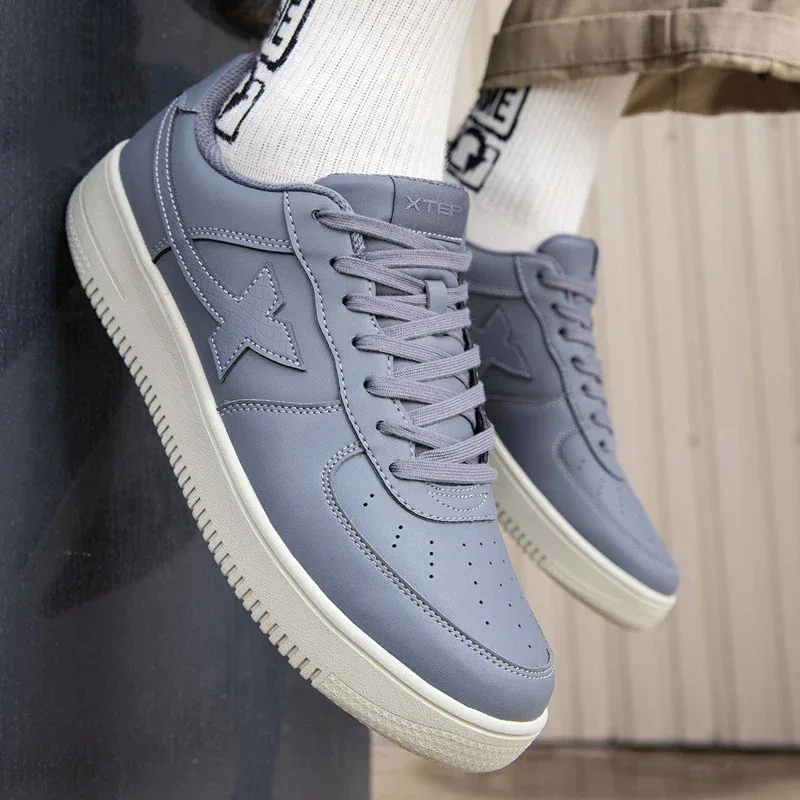Xtep Skateboarding Shoes Non-Slip Wear-Resistant Casual White Couple Skate Sneakers Male Female Luxury Brand Shoes 881219319851