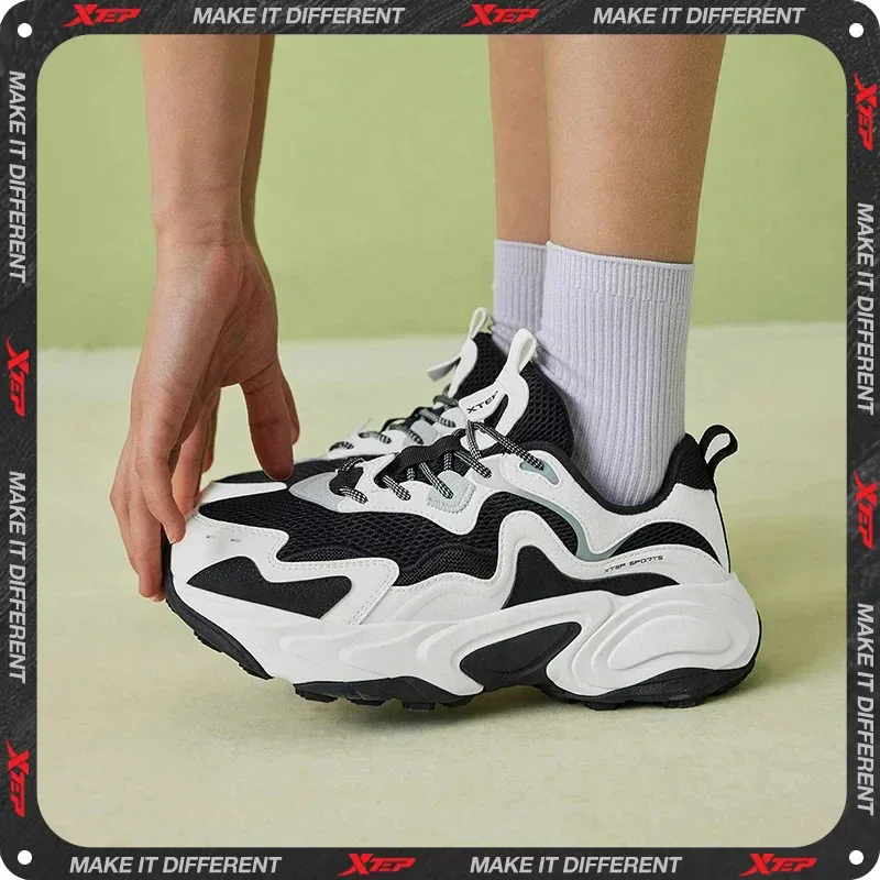Xtep Skateboarding Shoes Non-Slip Wear-Resistant Casual White Couple Skate Sneakers Male Female Luxury Brand Shoes 881219319851