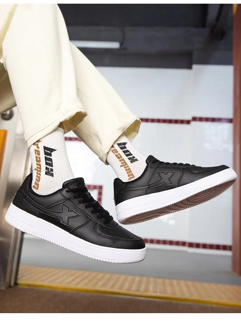 Xtep Skateboarding Shoes Non-Slip Wear-Resistant Casual White Couple Skate Sneakers Male Female Luxury Brand Shoes 881219319851