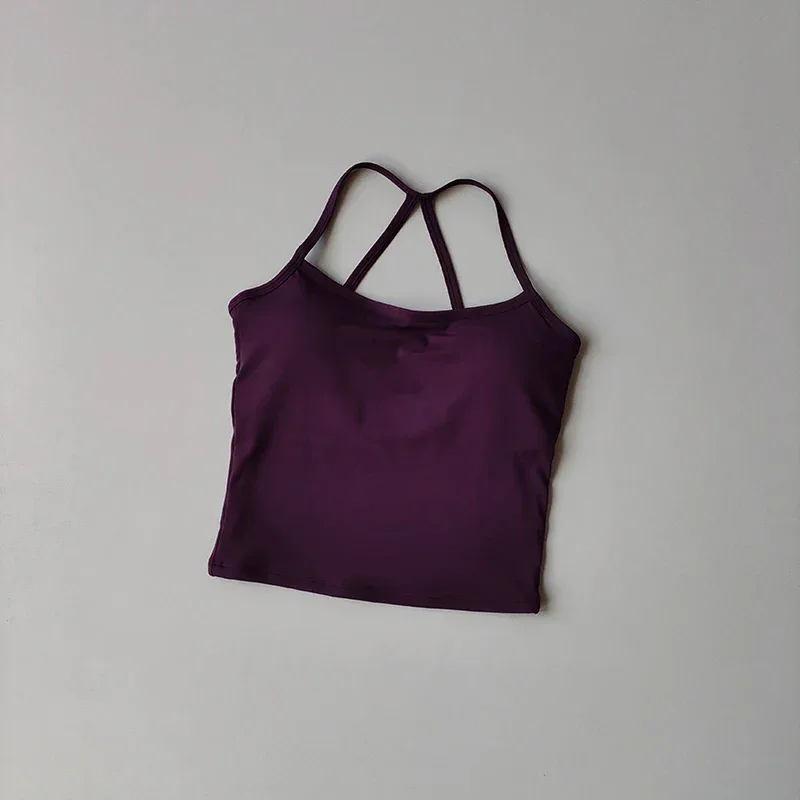 2PCS Gym Fitness Medium-intensity Sports Vest Beauty Back Yoga Suit Sports Bra Women Pilates Bra High Waist Hip Lift Shorts Set