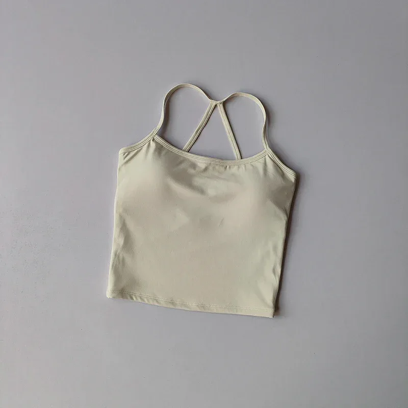 2PCS Gym Fitness Medium-intensity Sports Vest Beauty Back Yoga Suit Sports Bra Women Pilates Bra High Waist Hip Lift Shorts Set