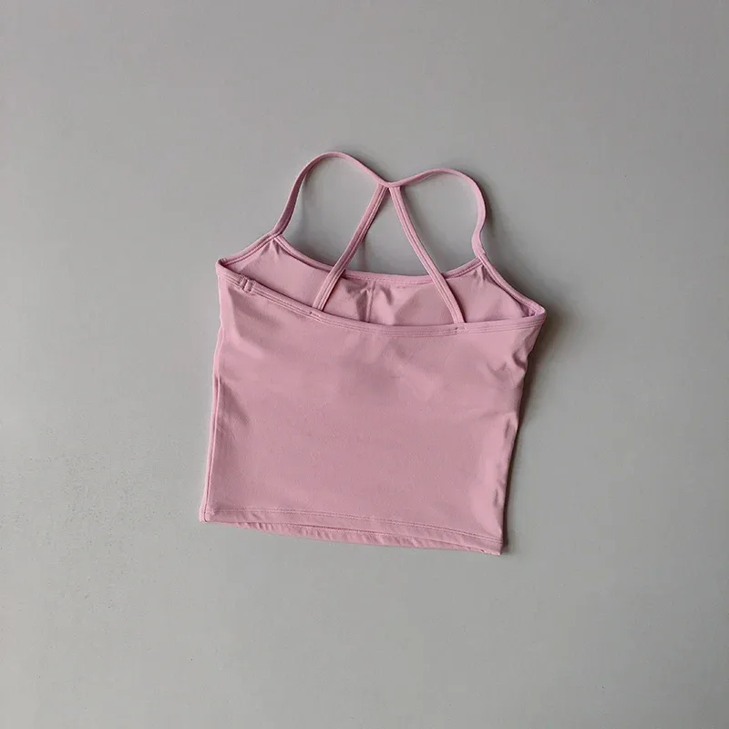 2PCS Gym Fitness Medium-intensity Sports Vest Beauty Back Yoga Suit Sports Bra Women Pilates Bra High Waist Hip Lift Shorts Set
