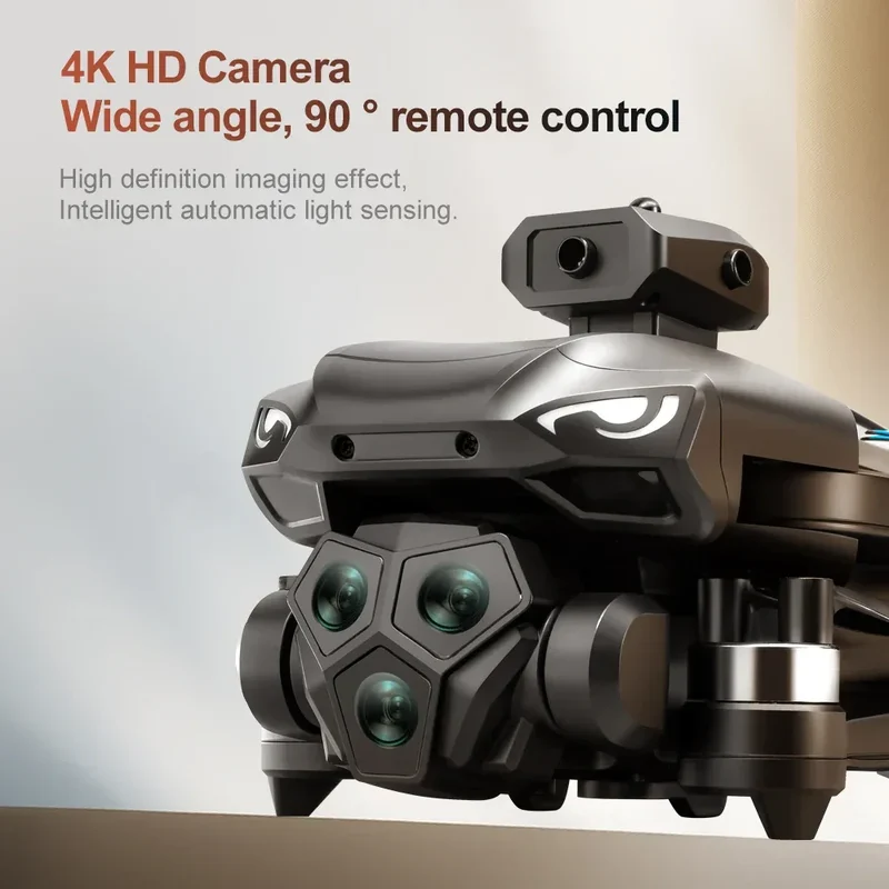 Drones with HD Three Cameras M33 360°Obstacle Avoidance Zoom Screen RC WIFI 20Min ESC Brushless FPV Drone Toys