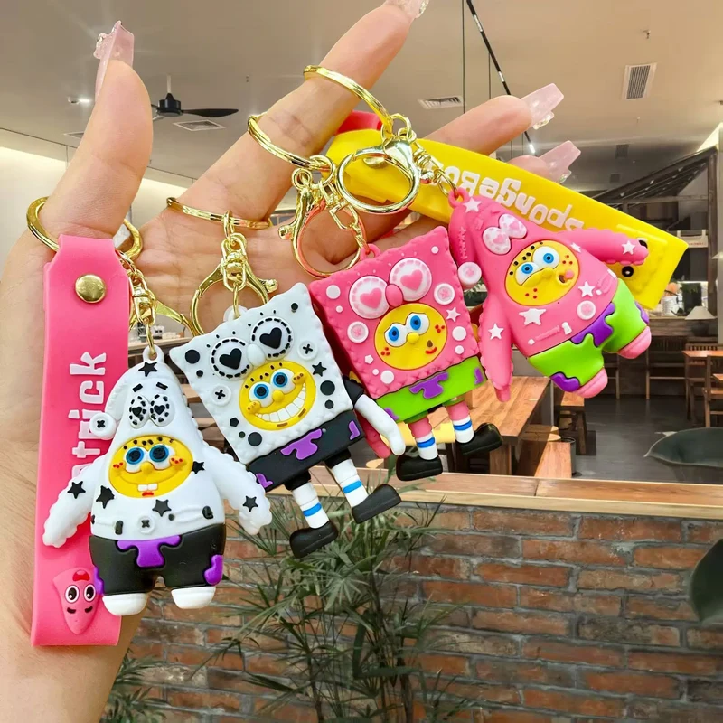 New Spongebob Patrick Star Keychain Creative And Cute Figurine Pendant