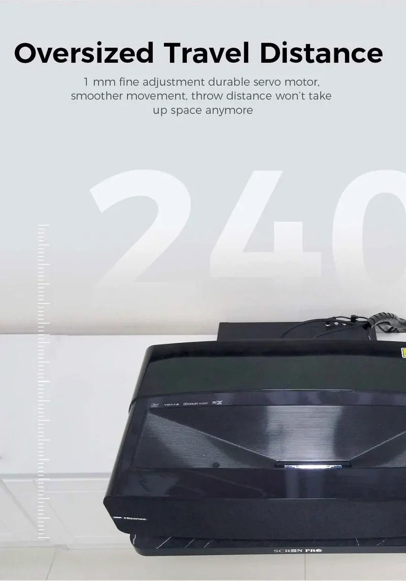 NEW Laser Projector Telescopic Motorized Platform for Ultra Short Throw UST Projector