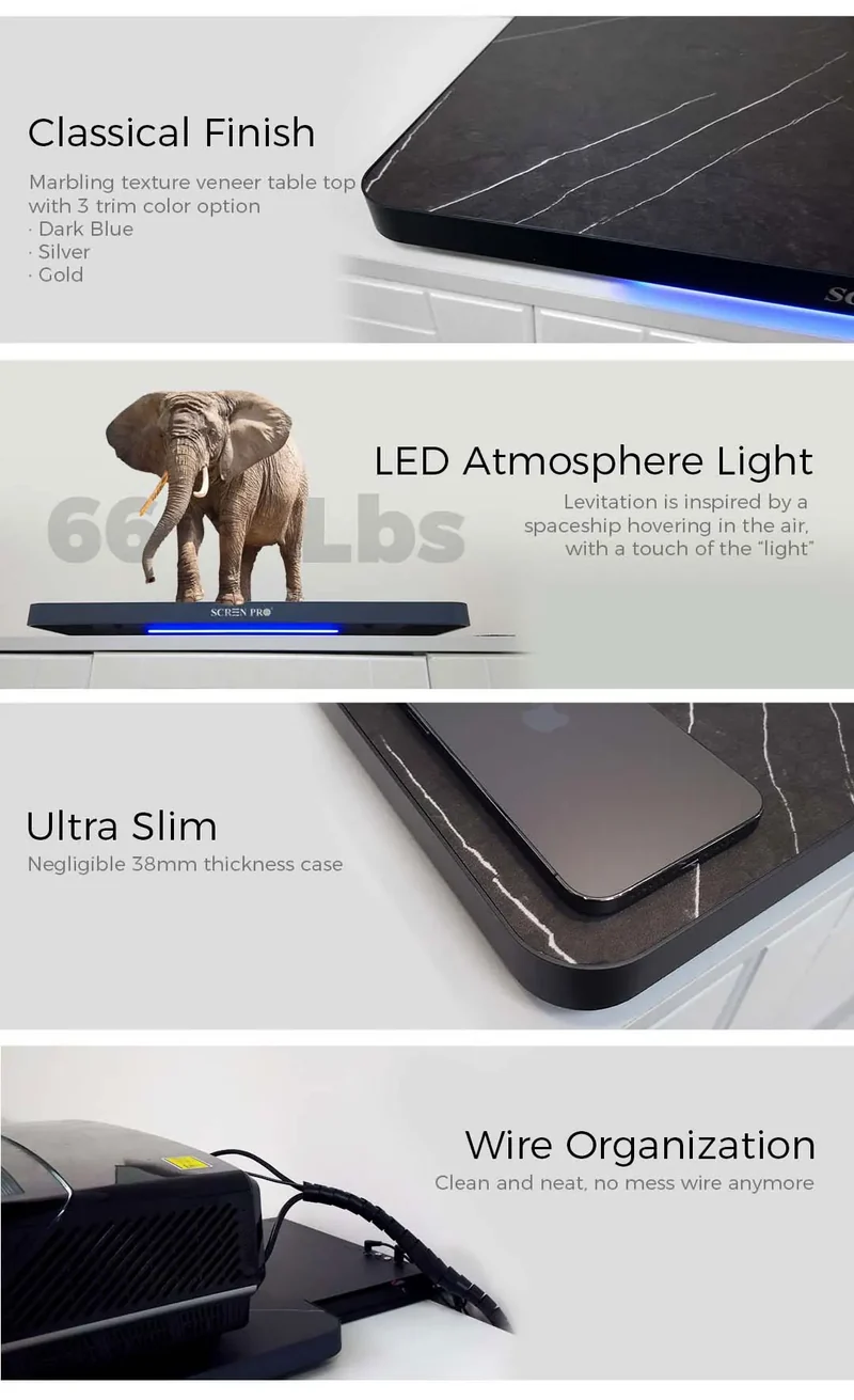 NEW Laser Projector Telescopic Motorized Platform for Ultra Short Throw UST Projector