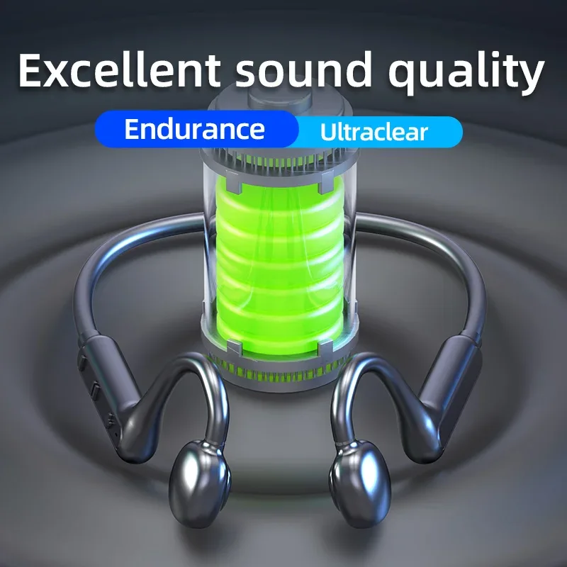 Ks15 Bluetooth Earphone Neck Mounted Wireless Headset With High Power Sound Conduction And Long Battery Life