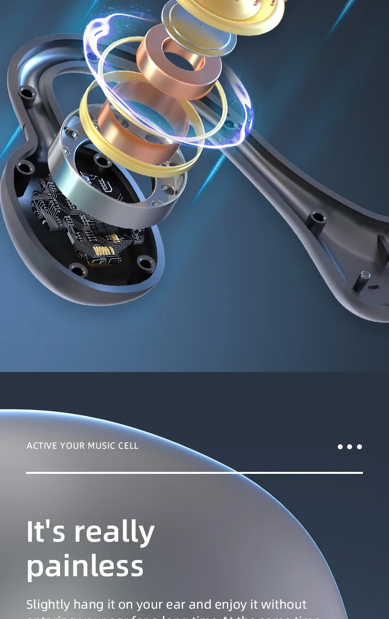 Ks15 Bluetooth Earphone Neck Mounted Wireless Headset With High Power Sound Conduction And Long Battery Life