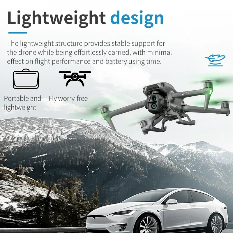 STARTRC for DJI AIR 3S drone landing gear heightening and protective tripod accessories