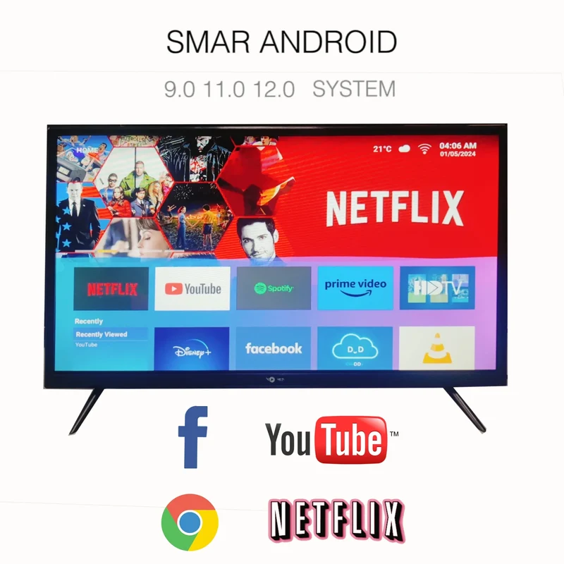 Fire Android Tv Oem Custom Logo Hd Video 4k Ultra Hd Plastic Led Tv 75 Inch Smart Tv