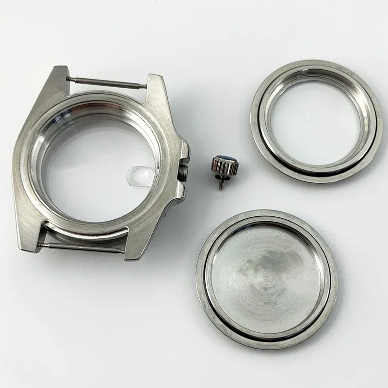 Goutent 40mm Sapphire Crystal Watch Case Blue Ceramic Bezel Fit NH34 NH35 NH36 ETA 2824 PT5000 ST2130 Movement