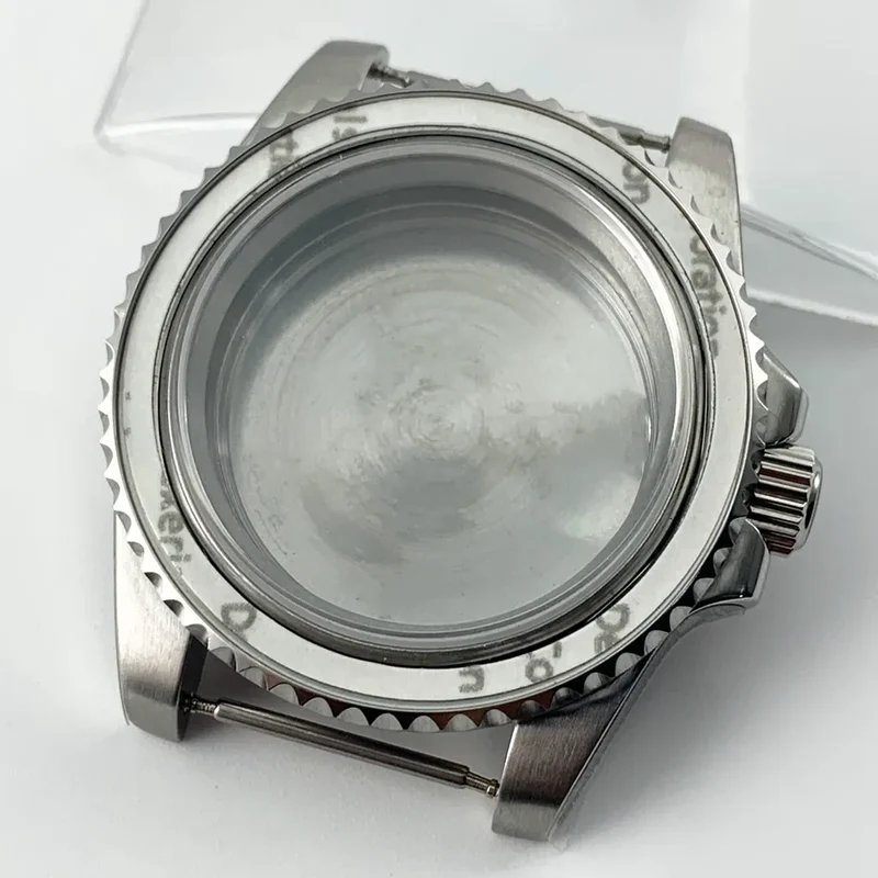 Goutent 40mm Sapphire Crystal Watch Case Blue Ceramic Bezel Fit NH34 NH35 NH36 ETA 2824 PT5000 ST2130 Movement