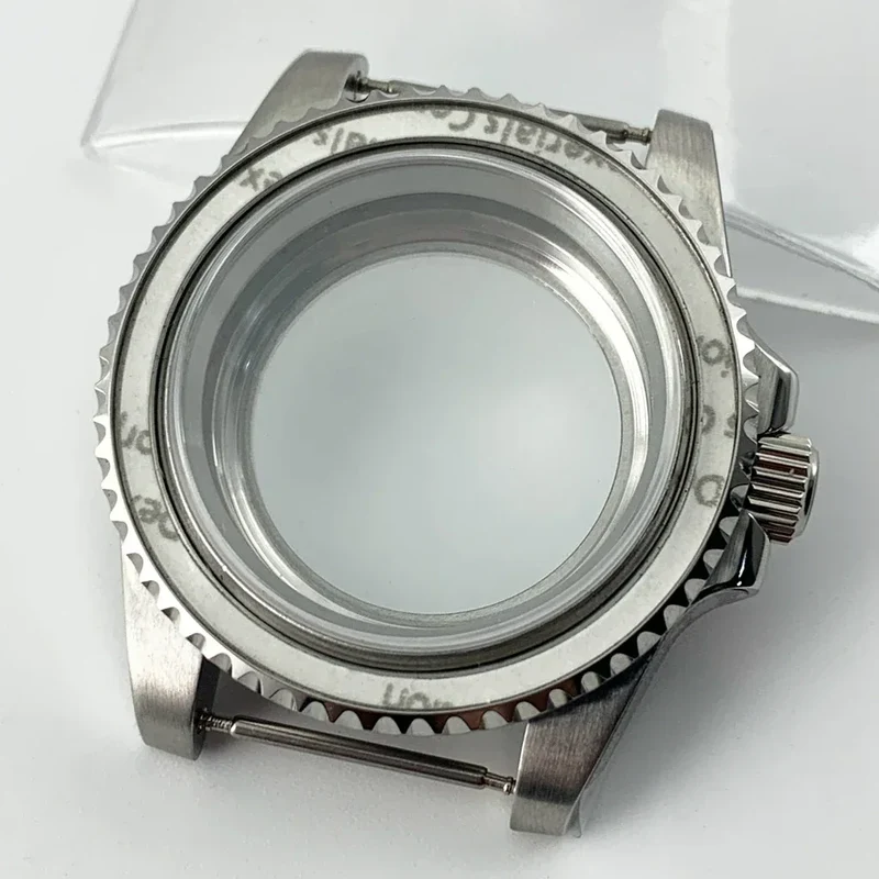 Goutent 40mm Sapphire Crystal Watch Case Blue Ceramic Bezel Fit NH34 NH35 NH36 ETA 2824 PT5000 ST2130 Movement