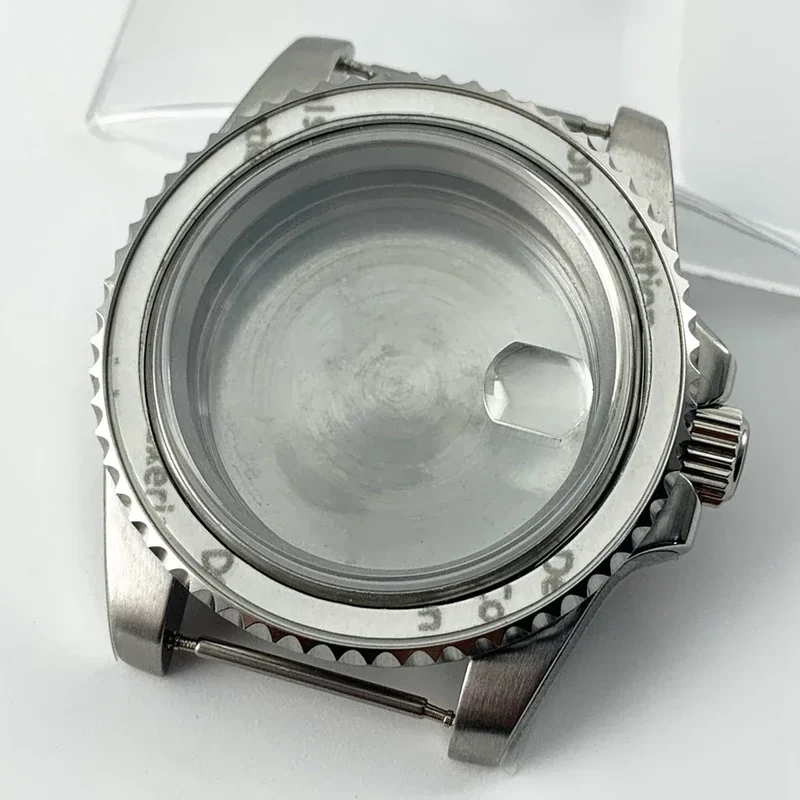 Goutent 40mm Sapphire Crystal Watch Case Blue Ceramic Bezel Fit NH34 NH35 NH36 ETA 2824 PT5000 ST2130 Movement