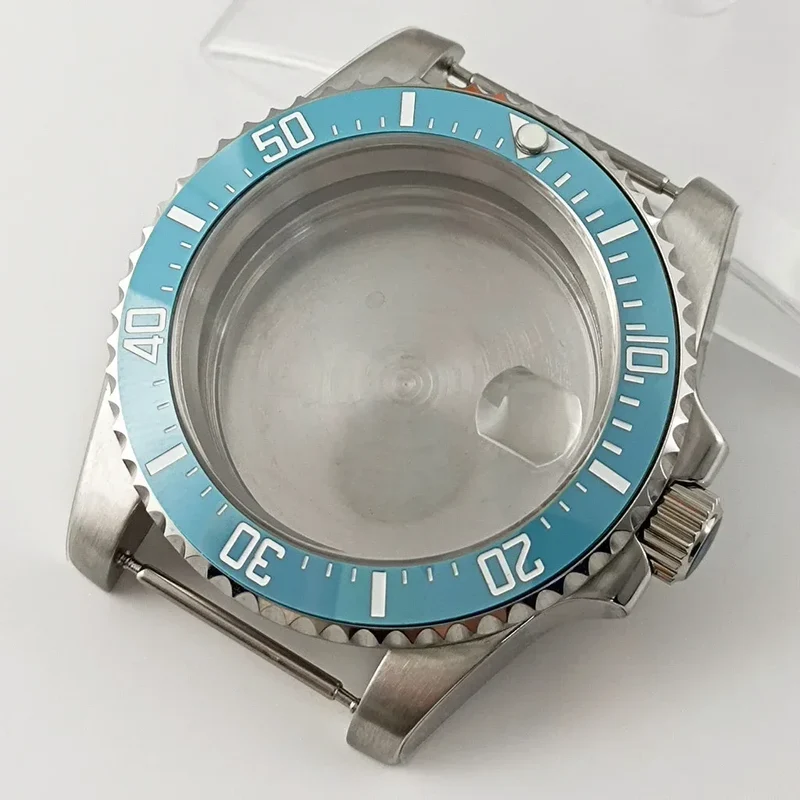 Goutent 40mm Sapphire Crystal Watch Case Blue Ceramic Bezel Fit NH34 NH35 NH36 ETA 2824 PT5000 ST2130 Movement