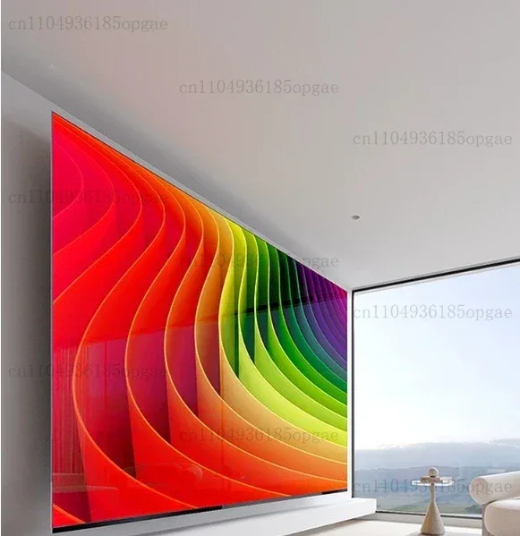 New borderless full screen 100 inch TV 120 network WIFI75 far field voice 65 high definition 8k LCD