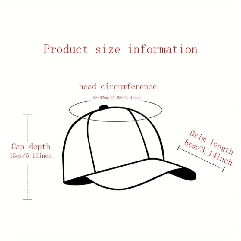 Unisex Letter Print Hip-hop Snapback Cap Outdoor Adjustable Casual Baseball Caps Sunscreen Sun Hat Streetwear