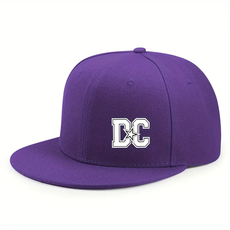Unisex Letter Print Hip-hop Snapback Cap Outdoor Adjustable Casual Baseball Caps Sunscreen Sun Hat Streetwear