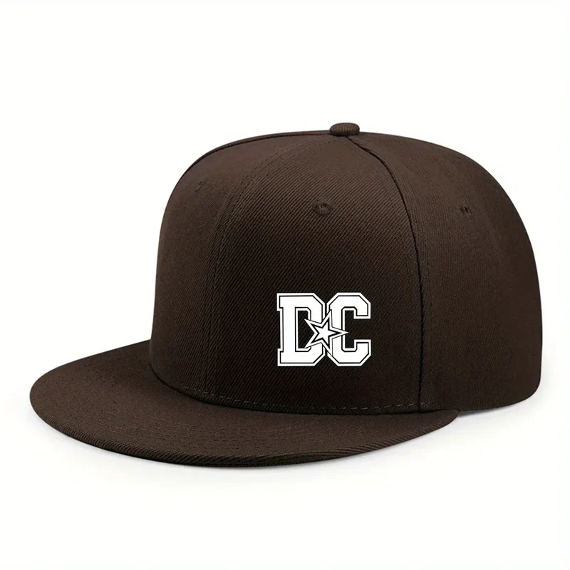 Unisex Letter Print Hip-hop Snapback Cap Outdoor Adjustable Casual Baseball Caps Sunscreen Sun Hat Streetwear